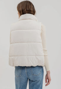 Ivory Puffer Vest