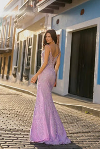 Lilac Tassel Gown