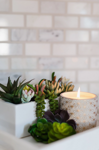 Garden Terrace Vanilla Orchid Concrete Candle 15oz