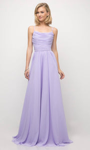 Ruched Pastel Gown