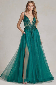 Kelly Shimmer Gown