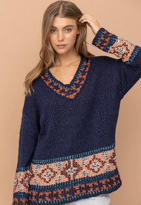 Western Aztec Sweater