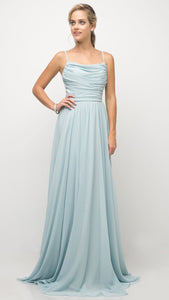 Ruched Pastel Gown